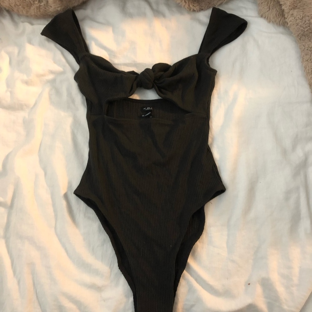 Urban Outfitters Cutout Tie-Front Bodysuit